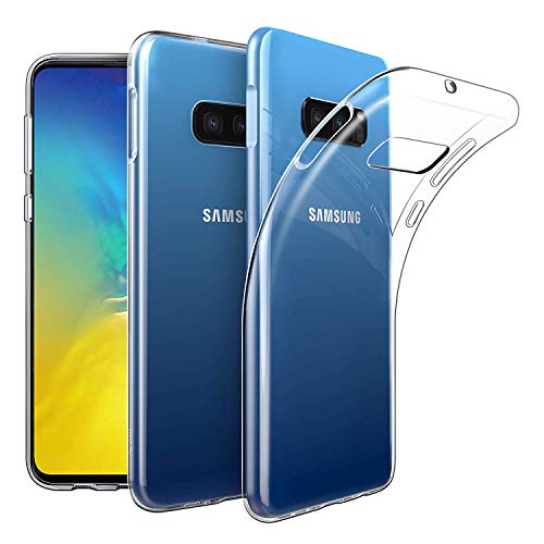 Image of Galaxy S10e Case Clear - Soft Silicone Resilient Shock Absorption Ultra Thin TPU Rubber Gel Case Cover for Samsung Galaxy S10e (Clear Case)