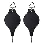 kuou 2 Pieces Plant Pulley, Hanging Basket Pulley Retractable Plant Hanger Heavy Duty Plant Pulley Hook for Garden Hanging Baskets and Birds Feeder