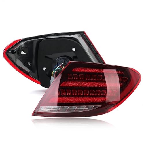 Feux arrière LED W204 2007-2013 feu de frein clignotant et antibrouillard rouge
