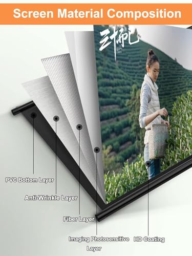 Pantalla de proyección manual 60 pulgadas 4:3 con trípode miniatura 5