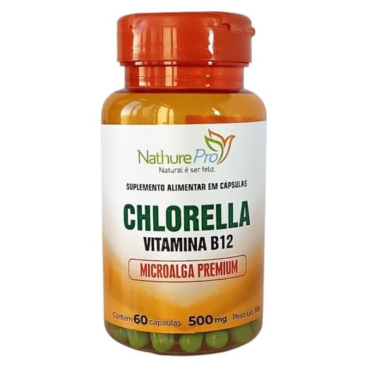 Chlorella Vitamina B12 Microalga Premium 60 Cápsulas 500mg