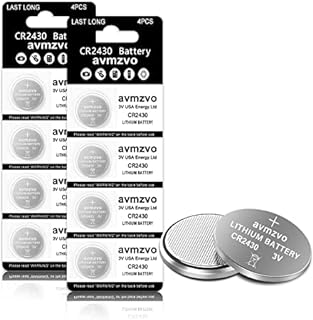CR2430 Pile Bouton Batterie au Lithium 3V CR-2430 8 Piles【5 Ans Garantie】