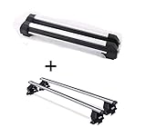 ALLES IN EINEM - Sparen Sie sich die Auswahl mehrerer Komponenten für Ihre perfekte Transportlösung - Mit dem Set aus Skiträger und Dachträger erhalten sie ein leicht zu montierendes Komplettpaket mit allen Befestigungsteilen.