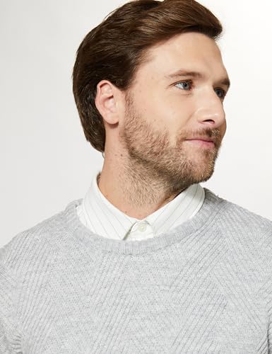 Image of Amazon Brand - Symbol Men's Casual Acrylic Crew Neck Sweater (Available in Plus Sizes)