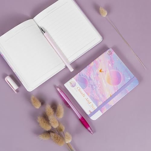 Image of Rarejoy Set Of 5 Gift Silicon Sipper+ Cute Budha Monks+ Scented Candle+ Diary+Greeting Card, Valentine Gift For Girlfriend, Birthday Gift For Women, Gift For Her, Anniversary Gift For Wife, 30 Pages