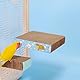 Allazone Vogel Sitzstange, Papageien Pappe, Papageienspielzeug, Kauspielzeug für Papageien Schleifplattform für Sittich, Nymphensittich, Sittich, Unzertrennliche, M