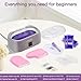 Whostomy Paraffin Wax Machine for Hands and Feet, Paraffin Wax Warmer Moisturizing Kit 4000ml Wax Bath with Auto Timer, 6-Pack Wax Refills for Manicure Pedicure Home Spa