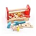 B&Julian® Werkzeugkasten Kinder Holz 16 TLG. mit Zubehöre Handwerker Set für Kinder ab 18 Monate