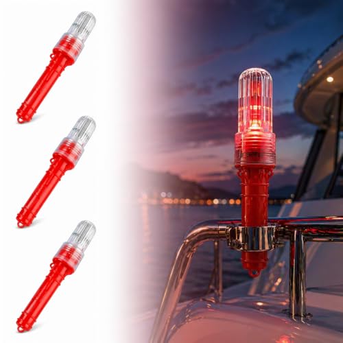 3 PCS Boat Flares, Marine Flares, Visual Distress Signals for Boats, Waterproof and High Visibility for Fishing Vessels, Buoys, and Emergency Signaling
