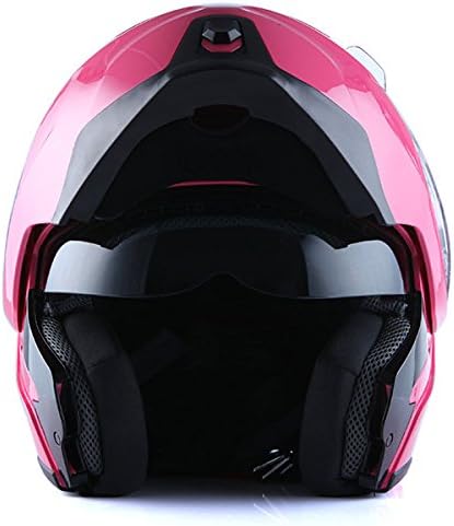 1Storm Motorcycle Street Bike Modular/Flip up Dual Visor Sun Shield Full Face Helmet