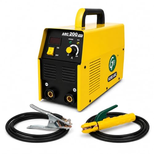 Image of 200 Welding Machine, 200 Amp Single Phase 220V ARC MMA Inverter Welder, MOSFET Technology, Precise Current Control, 2.5mm & 3.15mm Electrodes, Portable 5 kg Build