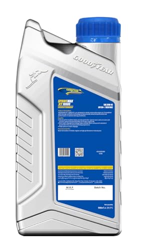 GOODYEAR 0.9 Ltrs 20W40 Sprintmax XT10000 4T Semi-Synthetic Engine Oil | High Performance Engine Oil For Bikes/Motorcylce with Enhanced Engine Protection