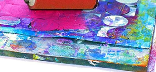 Gel Press Monoprinting Plate 8x10 inch / 20.3x25.4 cm - 10802 & 4 inch / 10.2 cm Brayer - 10820