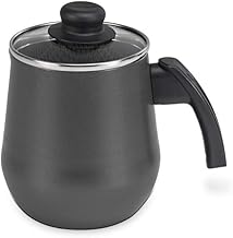 Bule com Tampa de Vidro Aluminio Antiaderente Linha Gourmet Multiflon