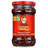 LaoGanMa Peanuts in Chili Oil 275g – Salsa Picante China con Cacahuetes Crujientes – Aceite de Chili Auténtico para Ramen, Dumplings y Arroces - Lao gan ma - Distribuido por Laborawi