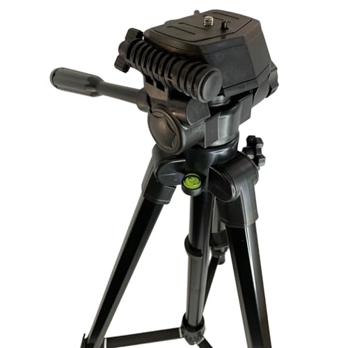 Tripé Profissional Universal 1,80 Metros Preto 360° para Câmeras Fotográficas com Suporte de Celular