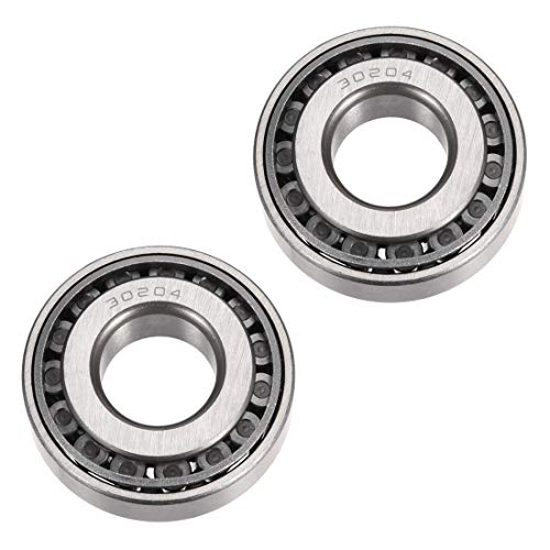 uxcell 30204 Tapered Roller Bearing Cone and Cup Set, 20mm Bore 47mm OD 15.5mm Thickness 2pcs
