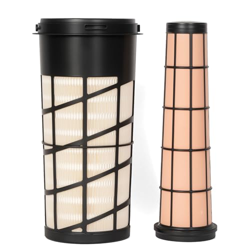 AUIVERED RE282286 RE282287 Inner & Outer Air Filter Kit - Fit for John Deere 318D 319D 320D 323D 5045D 5045E 5050E 5055E 5060E 5065E 5075E 5075EF 5055E