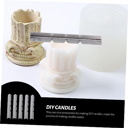 Herramienta 5pz para centrar mechas de vela metal miniatura 7