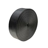 カバンテープ 16mm/19mm/25mm/32mm/38mm/50mm黒 厚さ1.2mm×長さ5.5m巻 ポリエステル 室内または屋外装備に適した耐久性カバンテープ、手作りDIY製作、修理 (幅25mm 黒)