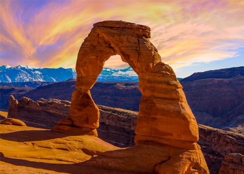 Toile de fond Utah Arches 2,4m couché de soleil pour studio photo et décoration