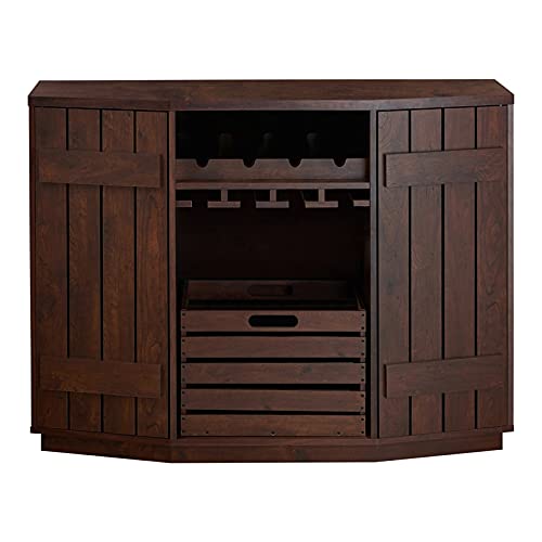 Furniture Of America Layfield Wood Multi-Storage Buffet In Vintage Walnut #TOP13