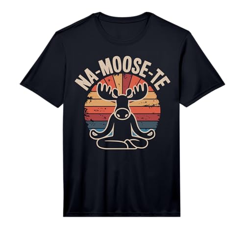 Na-Moose-Te Yoga Funny Moose Performance T-Shirt