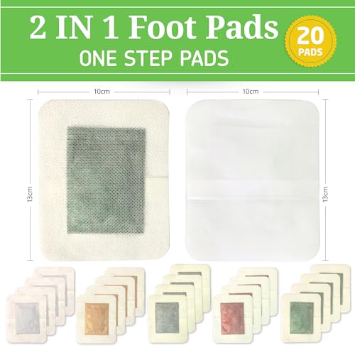 Samsali Foot Pads, 20 Bamboo Foot Pads, Upgraded 2 in 1 Aroma Foot Patches for Better Sleep, Rapid Foot Care, Foot Pads for Women and Men, 20 Pads - Thumbnail 7