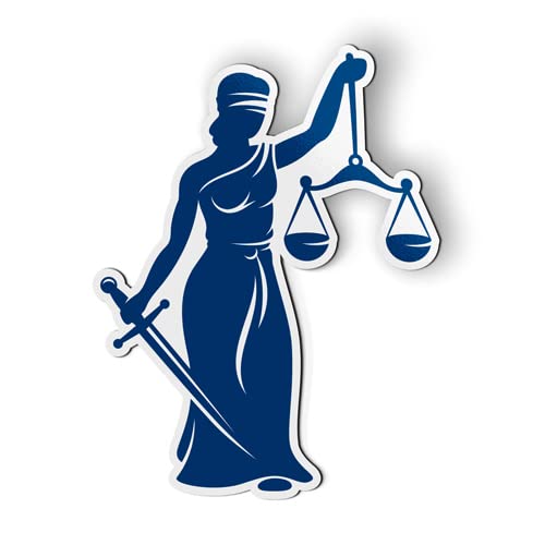 Lady Justice Law - 5" Magnet for Car Locker Refrigerator
