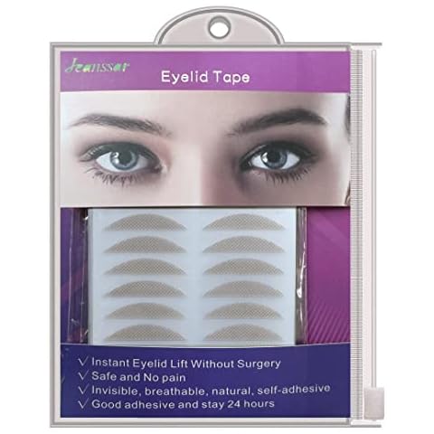 Eyelid Correcting Tape 288Pcs, 5MM Eyelid Lifter Strips, Double Eyelid Tape for Heavy Hooded, Droopy Uneven Mono-Eyelids for Dramatic Lift - Instant Eye Lift Without Surgery Cover