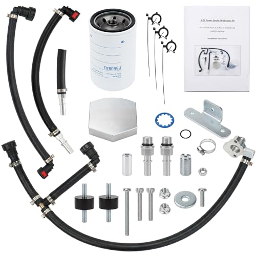 CP4 Fuel Return Filter Kit for 2011-2025 Ford F-250 F-350 F-450 F-550 6.7L Powerstroke Diesel with P550943 Filter Standard Hoses