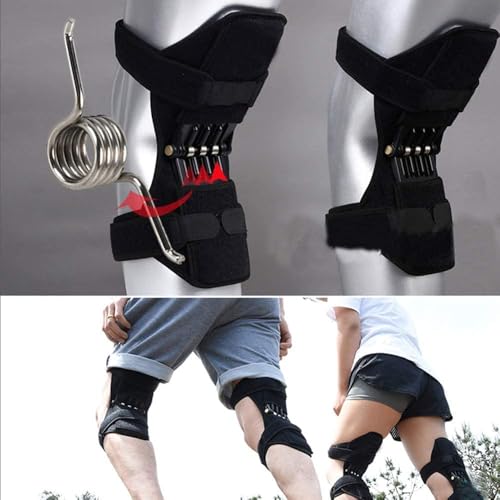 Image of Knee Support Power Brace | Spring Force Knee Booster Pads | Joint Pain Relief Leg Support Belt | Adjustable | Non Slip Knee Stabilizer for Sports Walking Climbing | Recovery Support | Protective Sport(MULTICOLOR)