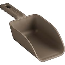 Vikan Remco 630066 Color-Coded Plastic Hand Scoop - BPA-Free Food-Safe Kitchen Utensils, Restaurant and Food Service Supplies, 16 oz, Brown