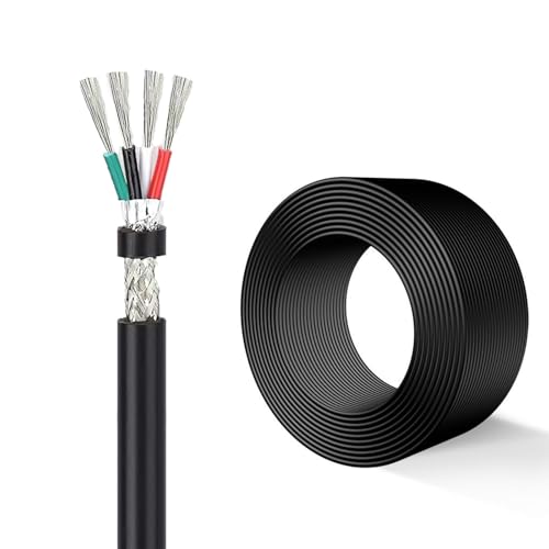Câble industriel blindé UL2464 28AWG gaine PVC souple 200 feet