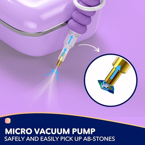 Picmondoo Diamond Art Electric Pen - Wireless Vacuum Diamond Painting Pen, No Wax Drill Picker Tool Kit with Accessories, Rechargeable - Image 3