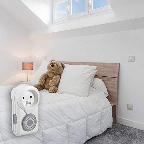 Prise programmable Legrand mécanique 24h blanc avec marche forcée