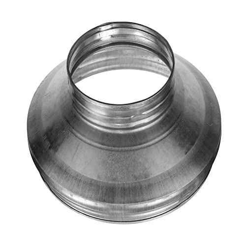 Vent Systems 200 mm auf 100 mm Rohr Reduzierung-Adapter - Reduzierverbinder für HVAC-Lüftungssysteme, Lueftungsrohr, Abluftrohr, Klimaanlage Verbinder - Rundrohr Reduktion/Reduzierstueck