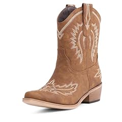 Brown-white Embroidery