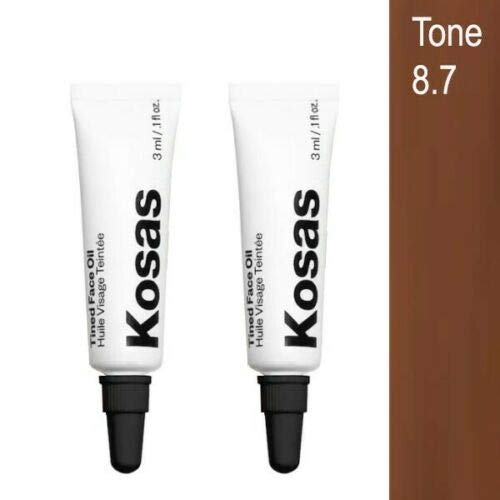 NIB,Lot of 2,Mini, Kosas Tinted Face Oil Foundation Tone
