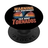 Funny Tornado Forecast Weather Expert PopSockets Adhesive PopGrip