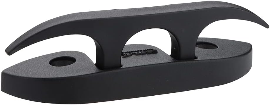 VTurboWay 4 Pack 5" Folding Cleat, Flip-up Dock Cleat w' Long Screws and Short Screws(M6). Marine Grade Nylon, Black, 2 Holes : Sports & Outdoors