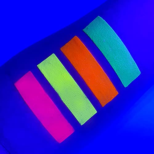 Uv Glow - Neon Uv Paint Stick/Face & Body Crayon - Genuine And Original Uv Glow Product - Glows Brightly Under Blacklights! (Set Of 4) #TOP2