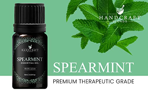 Handcraft Spearmint Essential Oil - 100% Pure And Natural - Premium Therapeutic Essential Oil For Diffuser And Aromatherapy - 0.33 Fl Oz - Pack Of 2 #TOP2