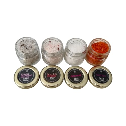 Sampler de sal marina gourmet 4 piezas 3.52 oz miniatura 5