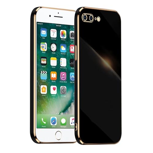 【Materiale di alta qualità】 Cover IPhone 7 Plus / IPhone 8 Plus è realizzato in TPU flessibile, morbido e tecnologia in oro zincato, pregevole fattura e robusto, paraurti in TPU morbido, protezione completa, il design copre ogni angolo del tuo.