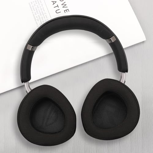 Almohadillas de repuesto compatibles con ASUS ROG Delta II, almohadillas transpirables de malla con espuma viscoelástica (Tela de malla negra) miniatura 6