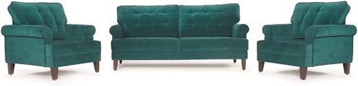 Wakefit Sofa Set | 3 Year Warranty | Sofa 5 Seater, 5 Seater Sofa for Living Room, Wooden Sofa Set, Sofa Set 3+1+1 Seater...