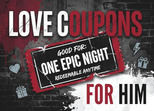 Love Coupons for Him: 60 Romantic, Sexy & Fun Coupon Ideas | Perfect Valentine's Day, Anniversary, Birthday or Christmas Gift for Boyfriend, Husband or Partner image 2