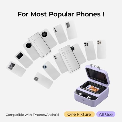 HTVRONT Phone Case Heat Press Bundle - Compatible with iPhone & Android Phone Case Sublimation Machine + HTVRONT Auto Heat Press 2 - Image 4