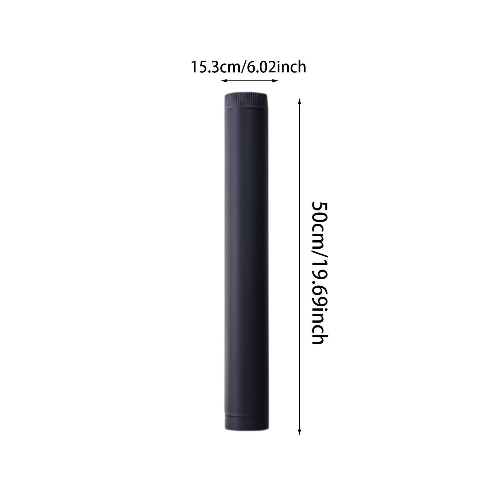 Ofenrohr Aus Edelstahl, Verbindungsrohr für Holzöfen Und, Ausziehbar, mit Funkenschutzfunktion, Geeignet für Wandern Und Camping, Abmessungen, 153mm Durchmesser